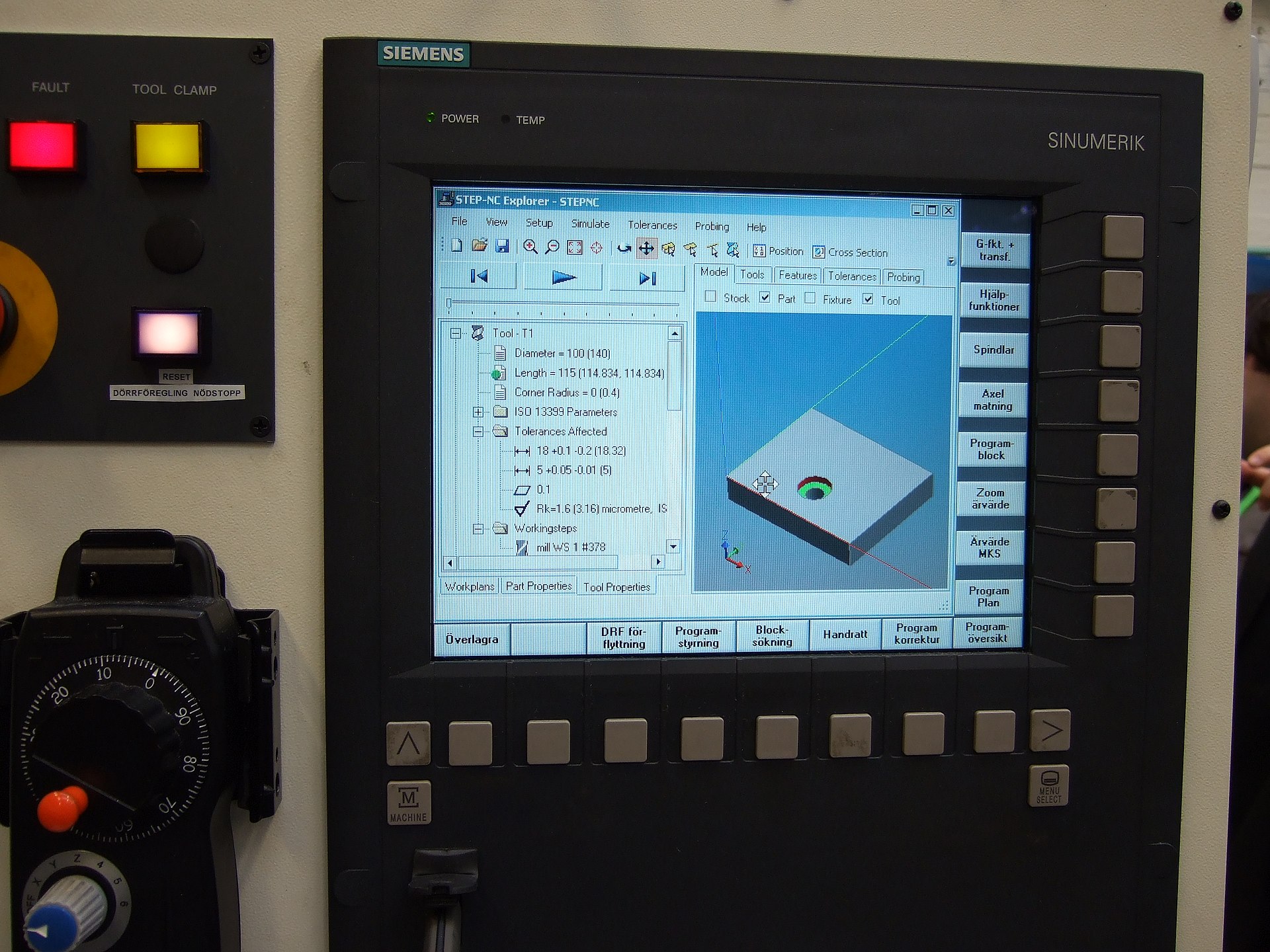 CNC router in operation